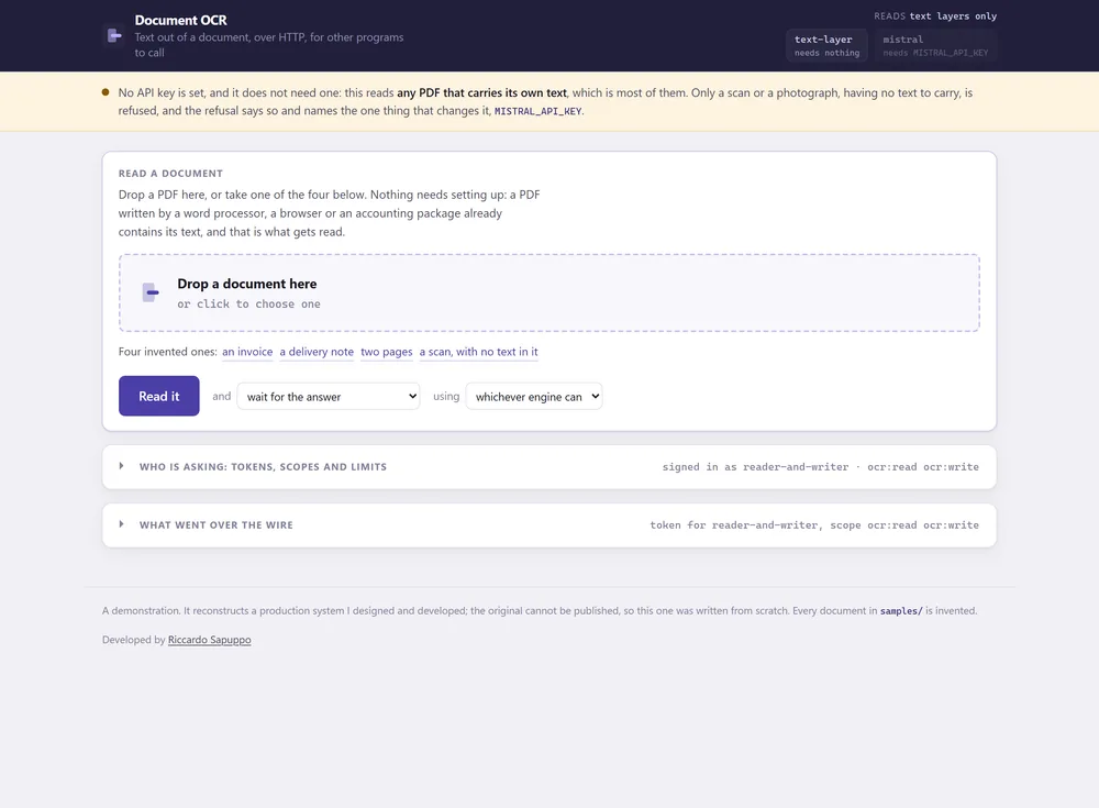 Document OCR Service