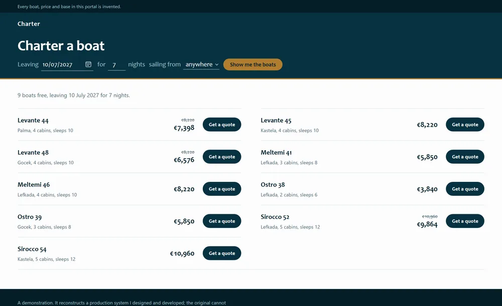 Nautical Rental Portal